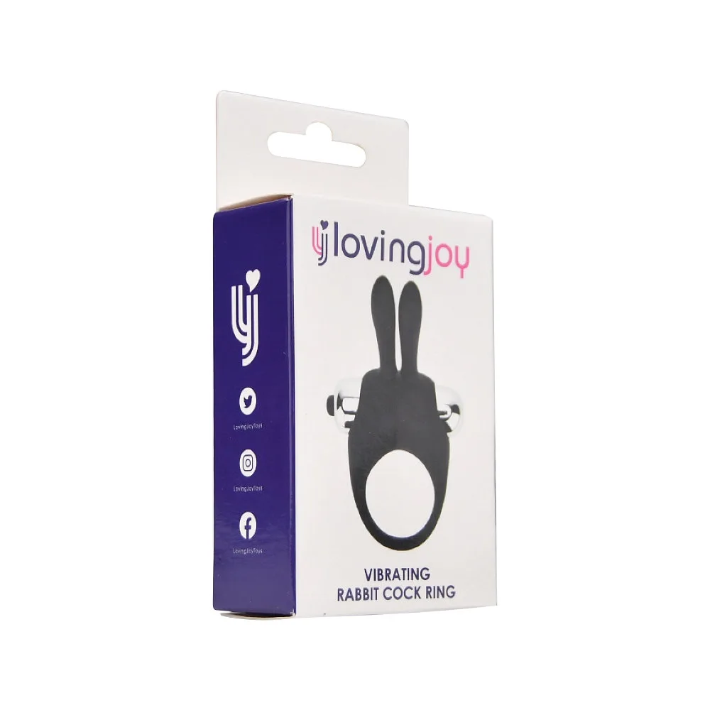 Loving Joy Anel Peniano Vibratório Rabbit de Silicone