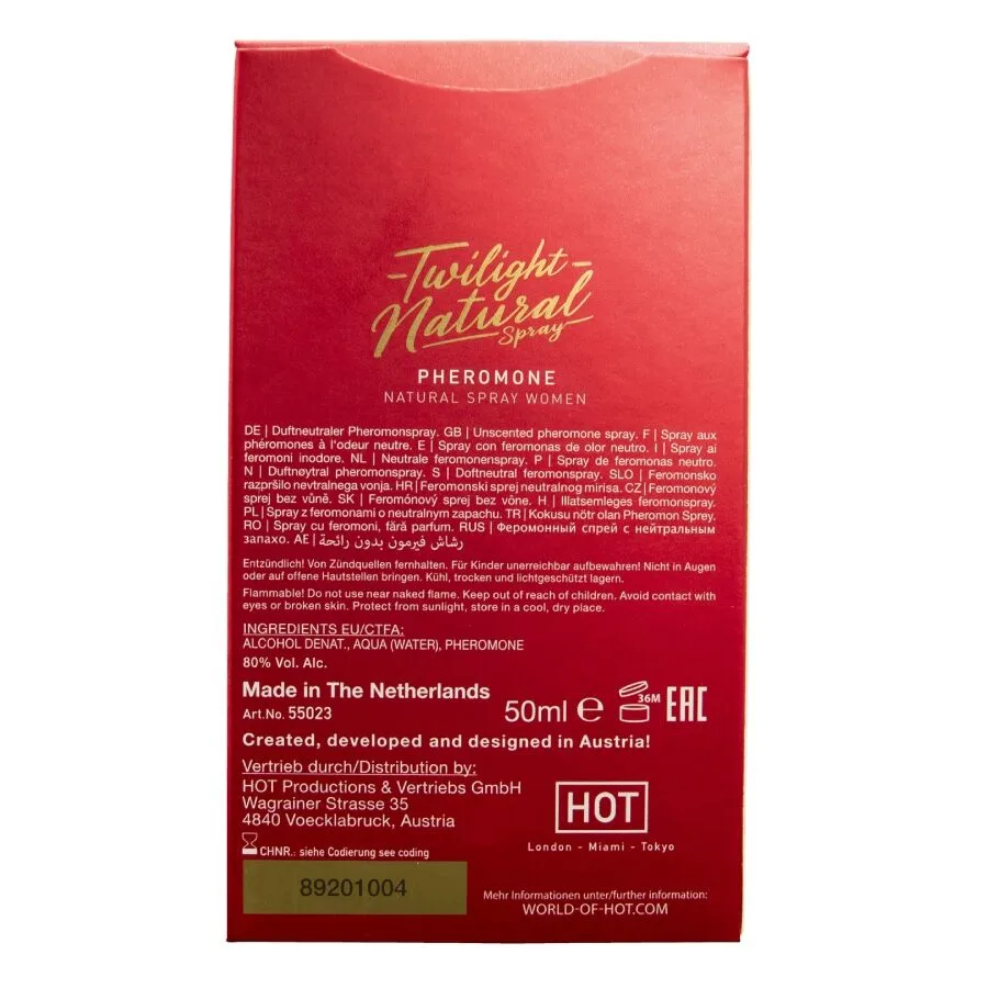 HOT - TWILIGHT PHEROMONE NATURAL MULHERES 50 ML