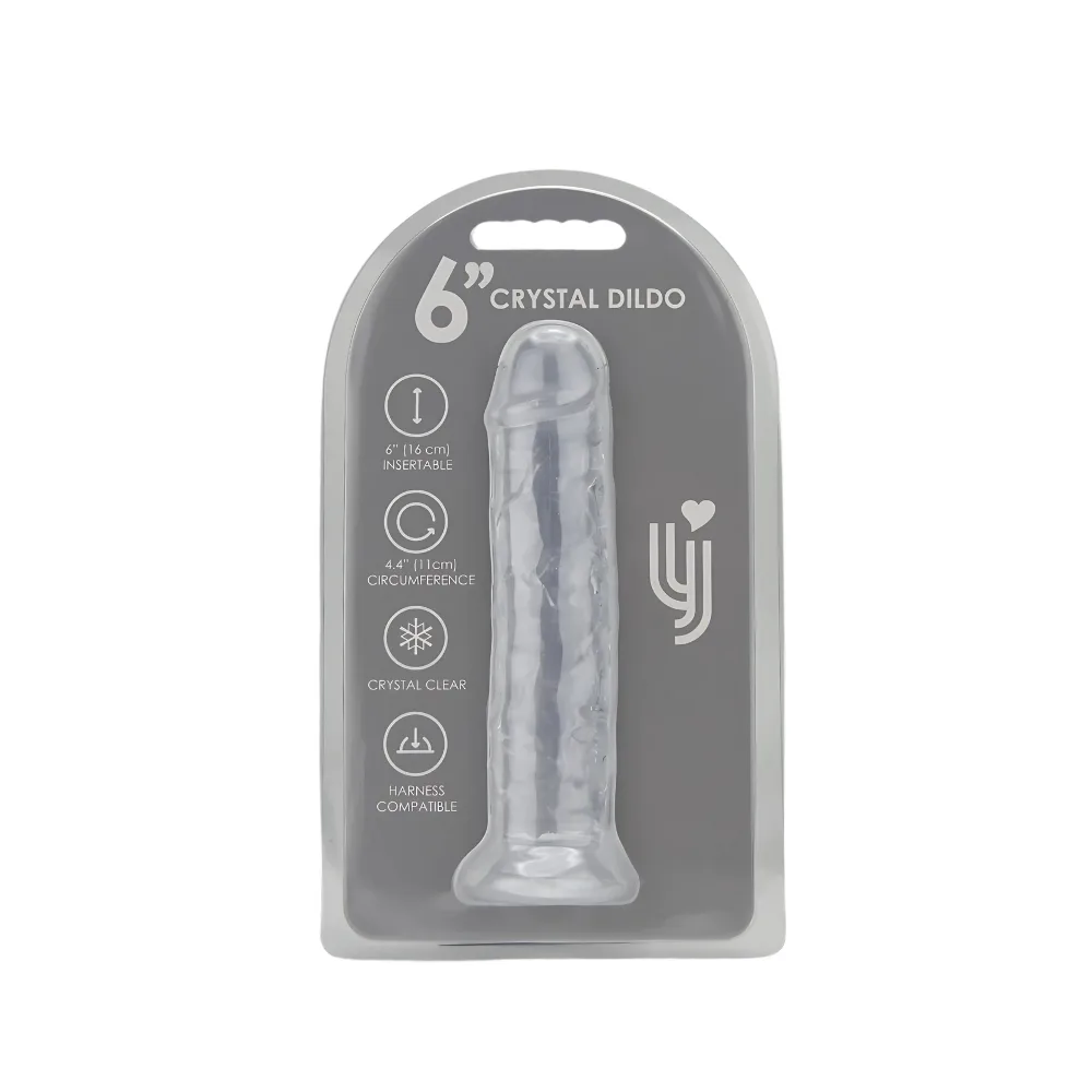 Loving Joy Dildo com Ventosa 6 Polegadas Transparente