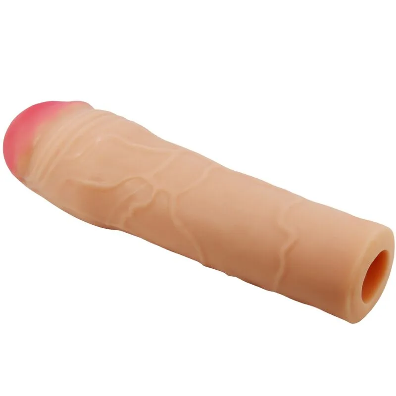 PRETTY LOVE - CHANE PENIS EXTENDER COBERTURA CARNE