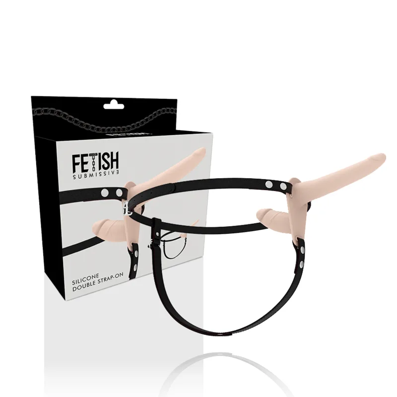 FETISH SUBMISSIVE HARNESS - DUPLA PENETRAO CARNE