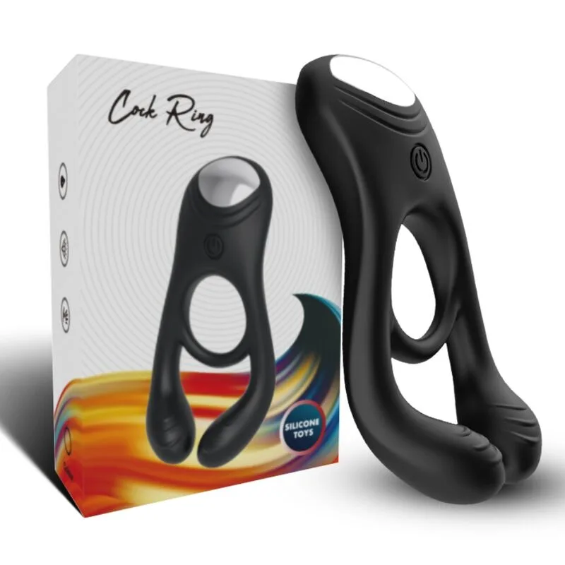 Armony - Veyron Double Vibrator Ring Toy for Couples Remote Control Black