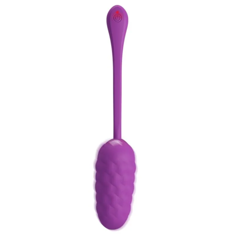 PRETTY LOVE - VIBRATING EGG WITH PURPLE RECHARGEABLE MARINE TEXTURE