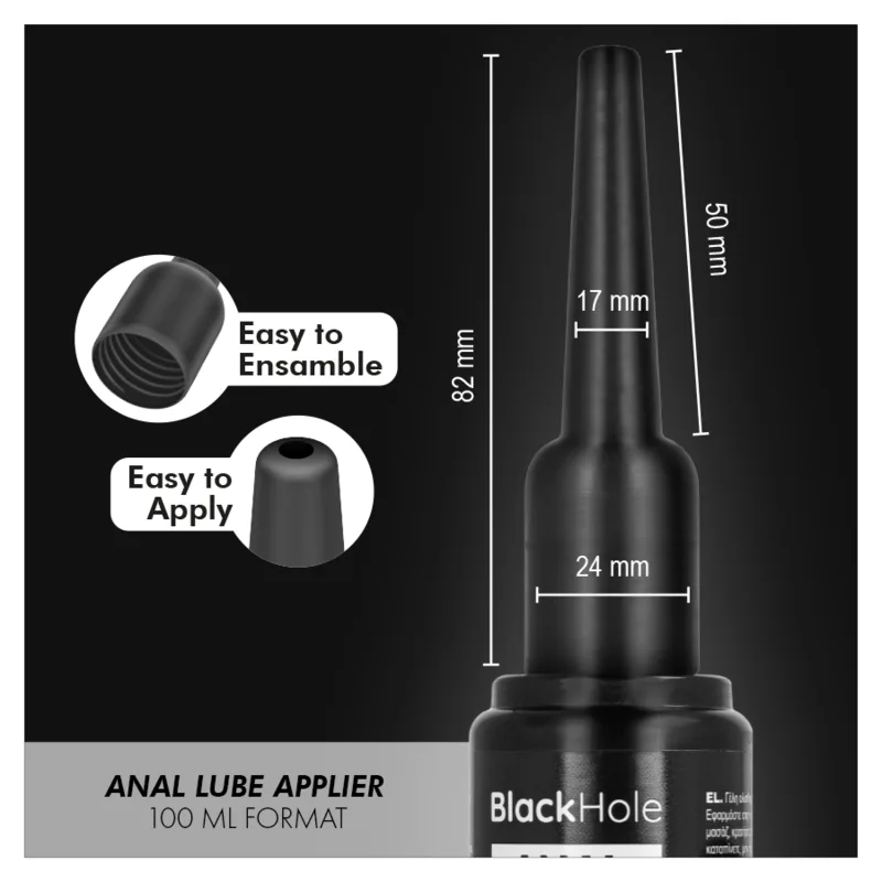 BLACK HOLE - ANAL LUBE APPLIER  L SIZE 100 ML