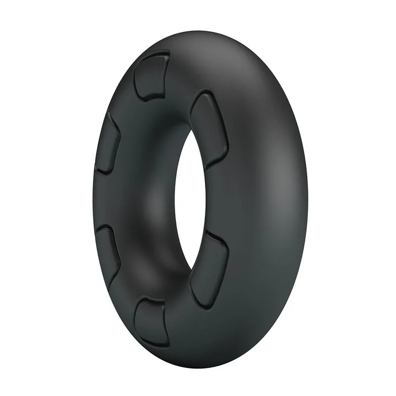 Crazy Bull - Anel Peniano de Silicone Super Macio Bertram Preto