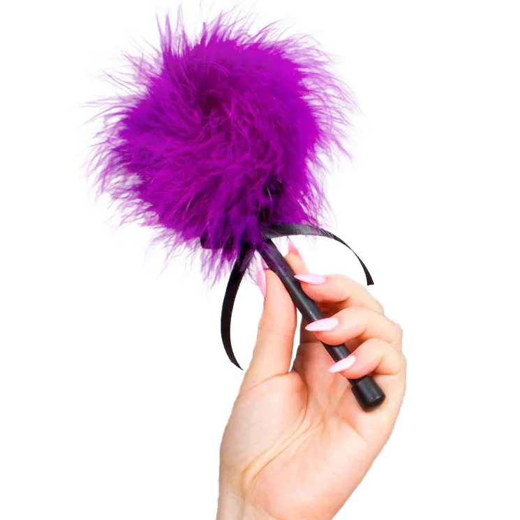 SECRETPLAY - PINK PURPLE MARABOU DUSTER