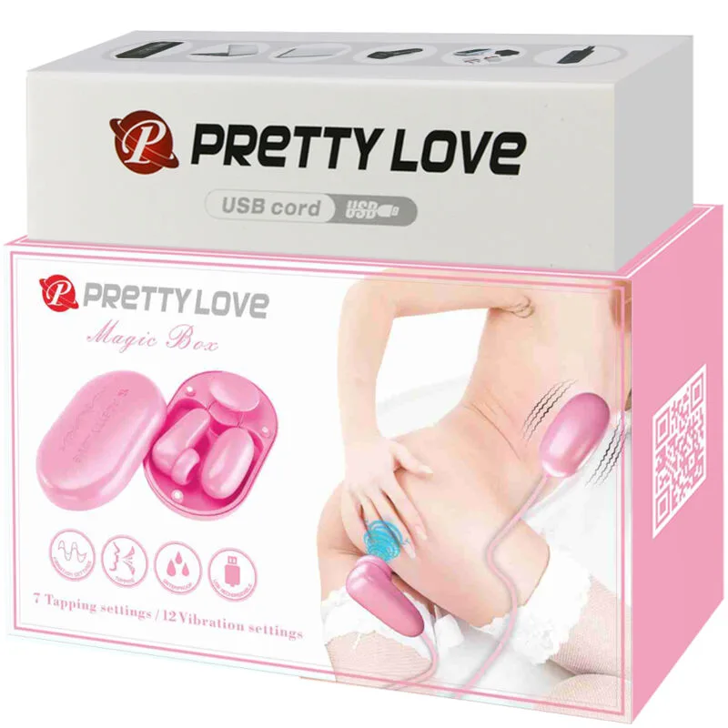 PRETTY LOVE - MAGIC BOX VIBRATING BULLET & PINK STIMULATOR