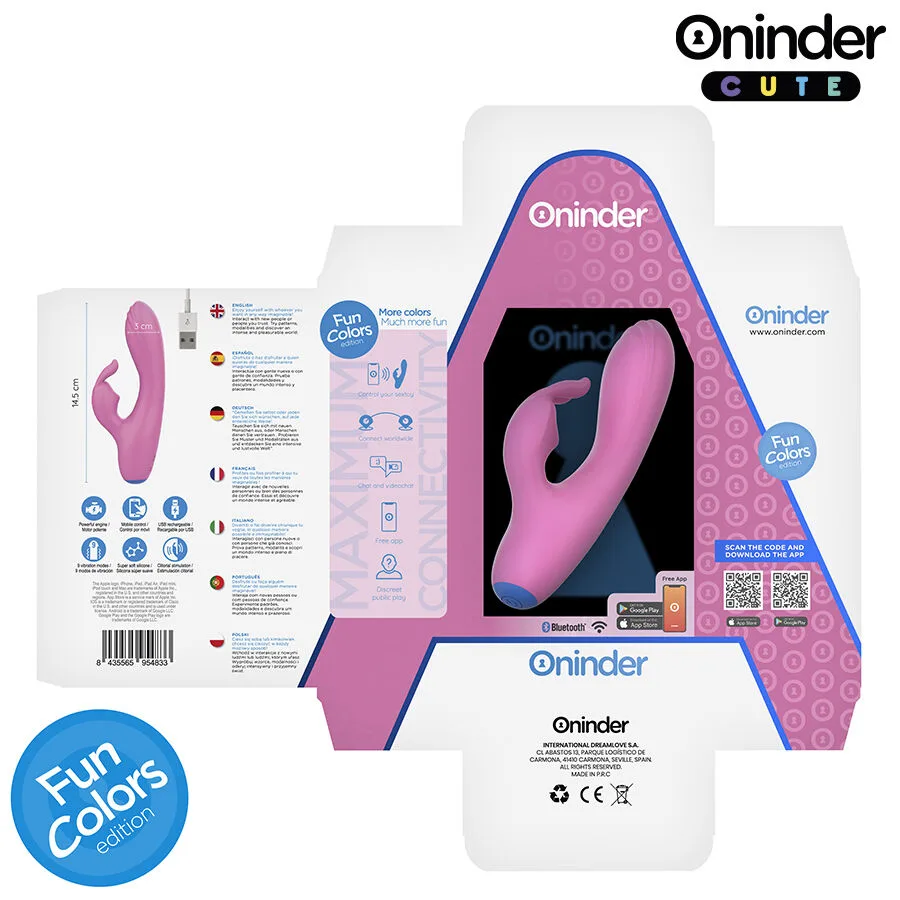 ONINDER CUTE - LOVE BUNNY VIBRATOR G-SPOT CLITORIS - FREE WORLDWIDE APP