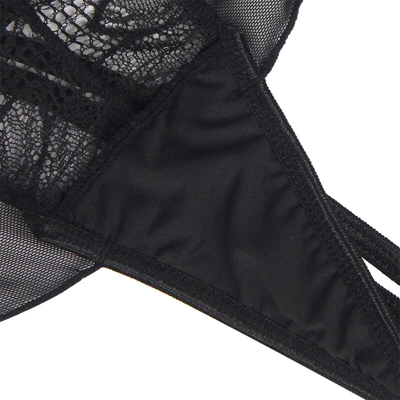 Subblime - Teddy Halter Neck Bare Back Lace Black
