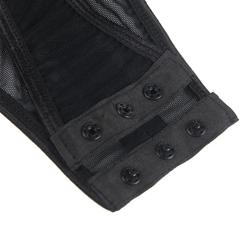SUBBLIME - TEDDY WITH GARTER STRAP DETAIL CHEST BLACK