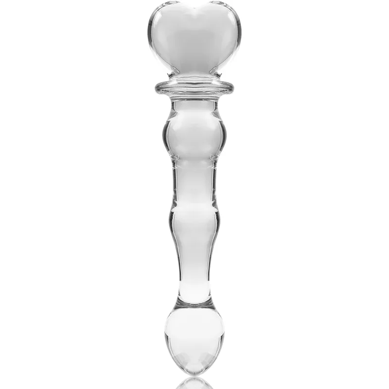 NEBULA SERIES BY IBIZA - MODEL 21 DILDO BOROSILICATE GLASS CLEAR 20.5 CM -O- 3.5 CM