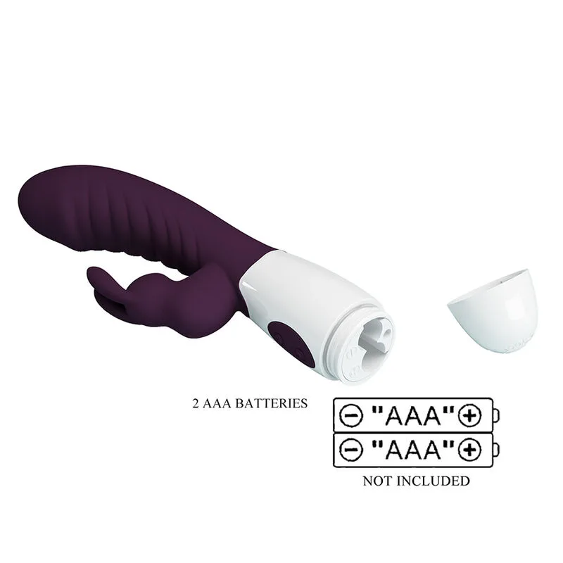 Pretty Love - Vibrador Coelho Naughty Bunny com 30 Funções - Roxo
