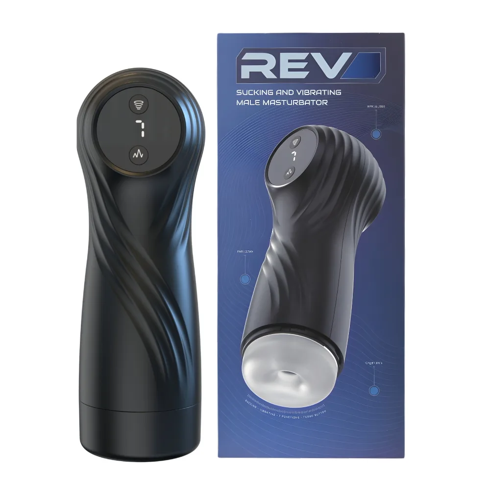 Rev Masturbador Masculino com Sucção e Vibração