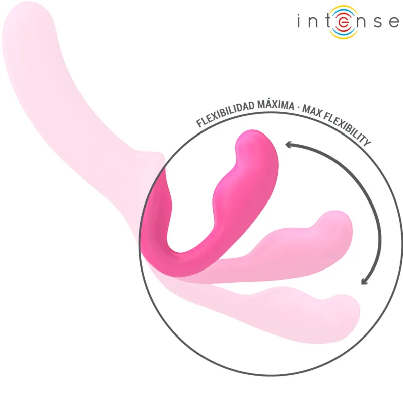 INTENSE - AMY DOUBLE VIBRATOR 20 CM PINK REMOTE CONTROL