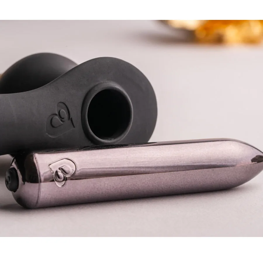 ROCKS-OFF - PLUG ANAL RO-ZEN RRO COM ANEL VIBRATÓRIO PARA PÊNIS PRETO