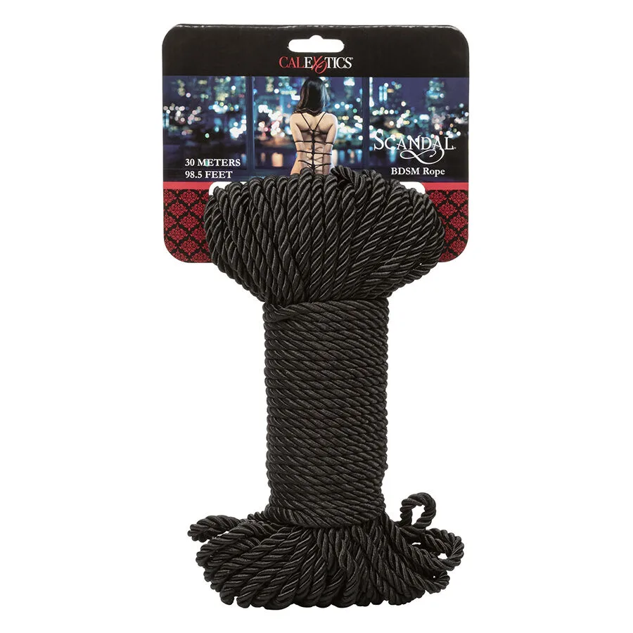 CALEXOTICS - SCANDAL CORDA BDSM PRETA 30 M