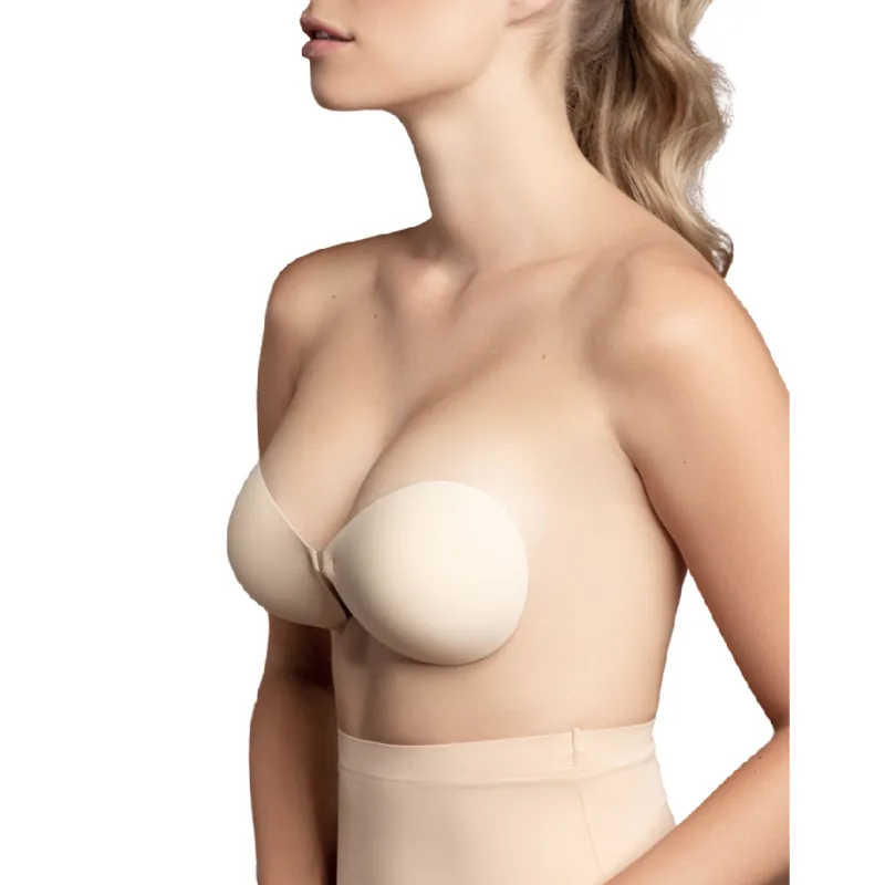 BYE-BRA - BRA INVISIBLE BEIGE CUP D