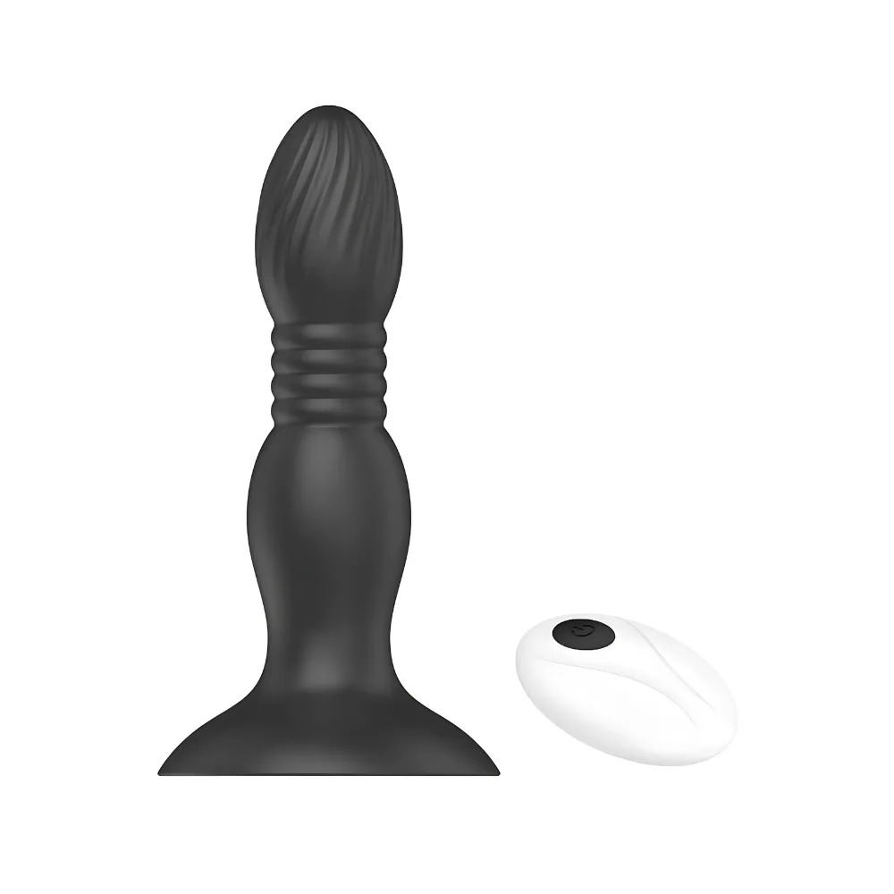 Toosh Plug Anal com Movimento e Controlo Remoto