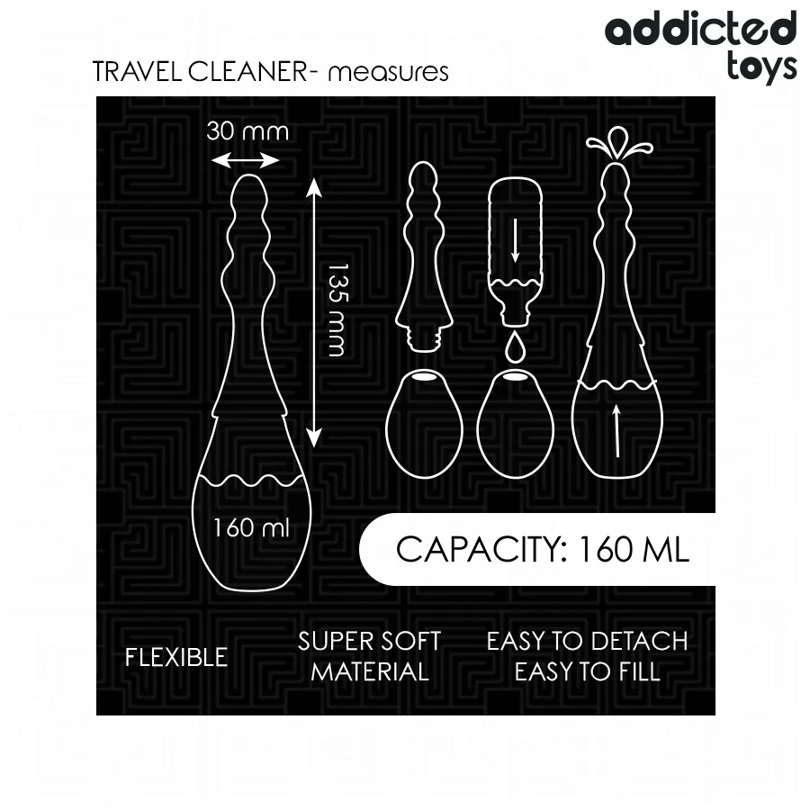 ADDICTED TOYS - LIMPADOR DE VIAGEM MODELO 4