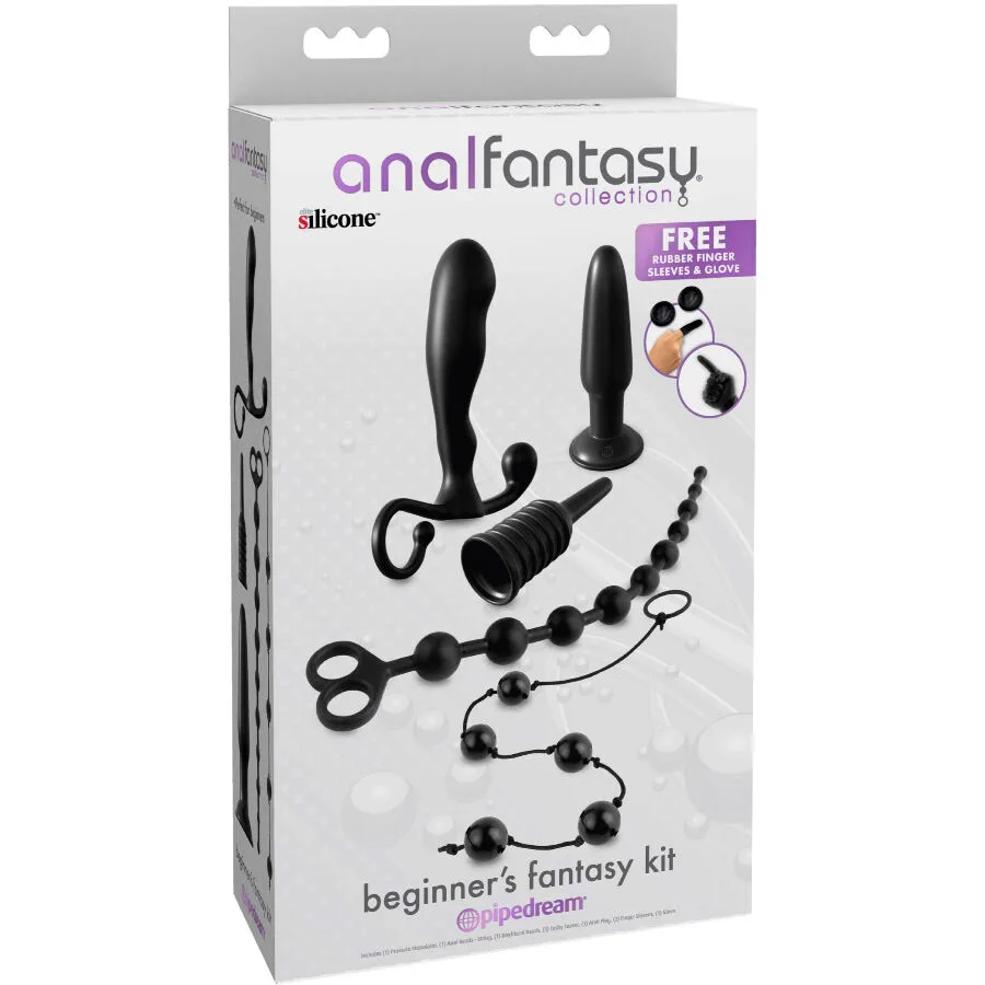 ANAL FANTASY ELITE COLLECTION - BEGINNER FANTASY ANAL KIT BLACK