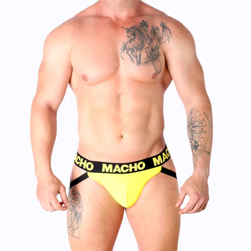 MACHO - MX25A JOCK LYCRA YELLOW