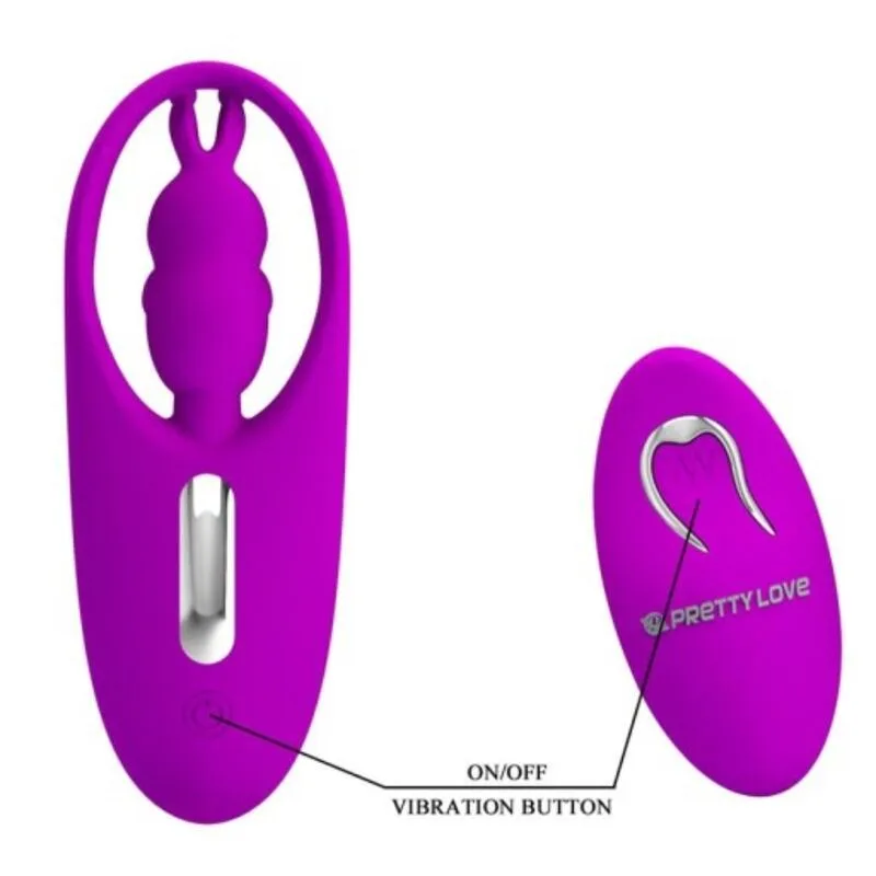 Pretty Love - Estimulador de Coelho Selvagem para Calas com Controle Remoto Lilac