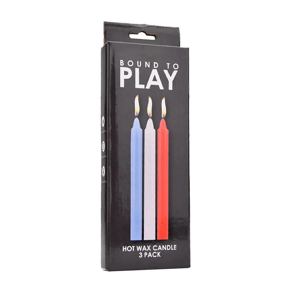 Bound to Play. Velas de Cera Quente (Pack de 3)