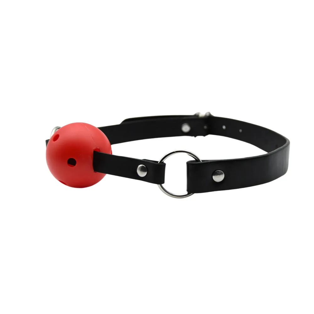 Bound to Play Mordaça com Bola Respirável Vermelho