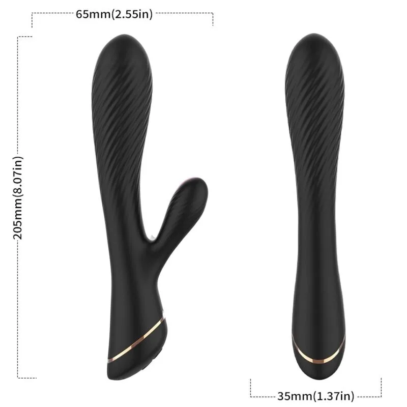 Armony - Vibrador Coelho Silicone Preto