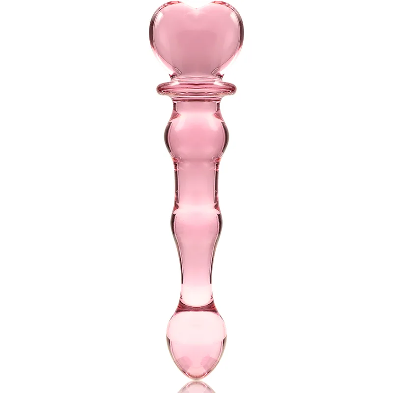 NEBULA SERIES BY IBIZA - MODEL 21 DILDO BOROSILICATE GLASS PINK 20.5 CM -O- 3.5 CM