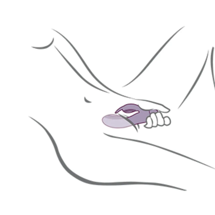 ROCKS-OFF - VIBRADOR GLO-GIRL PURPLE RABBIT