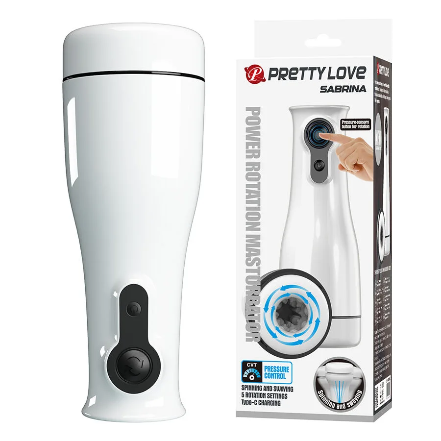 Pretty Love - Sabrina Masturbador Masculino Giratório e Balançante