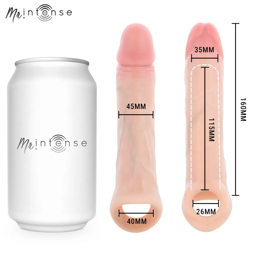 Mr Intense - Capa de Silicone para Pénis Simon L 16 cm -Ø- 4,5 cm