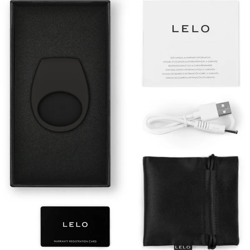 LELO - ANEL VIBRADOR PRETO TOR 3