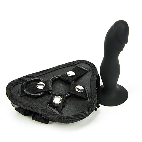 Loving Joy Kit Dildo Strap-On de Silicone 6 Polegadas