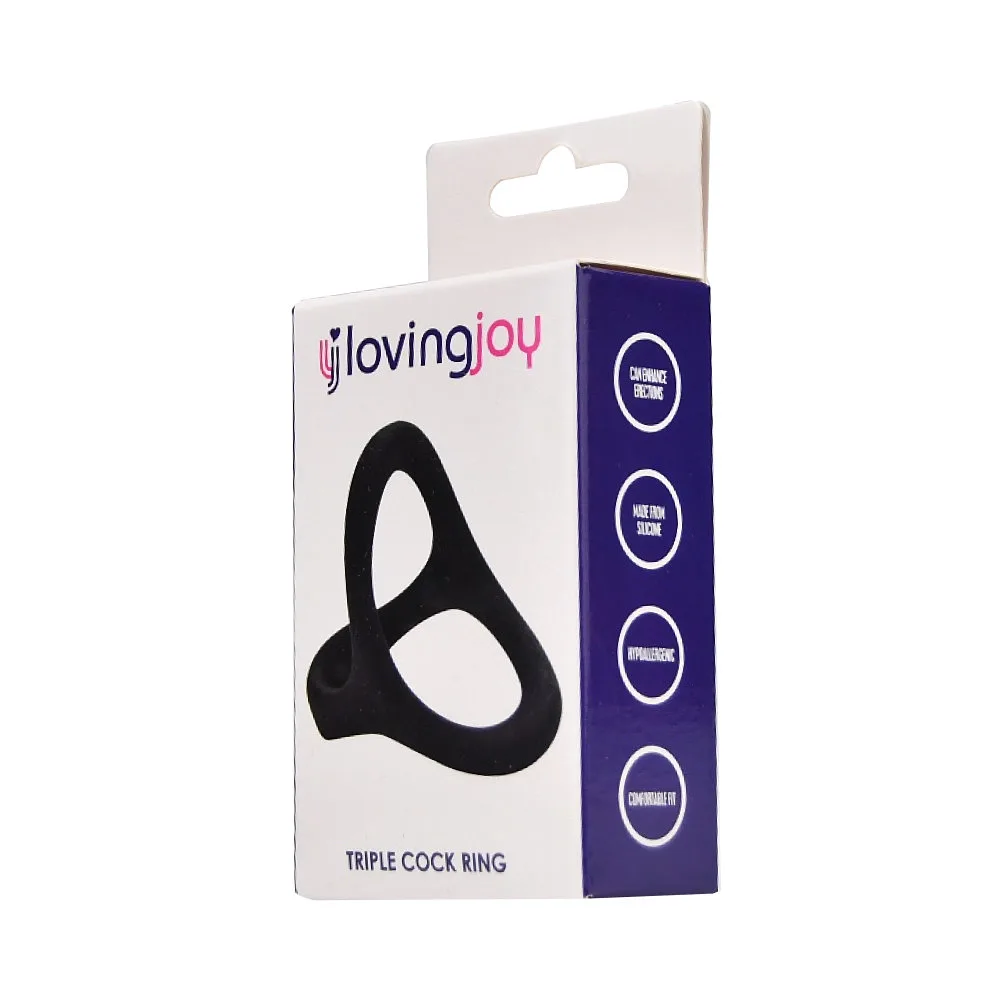 Loving Joy Anel Peniano Triplo de Silicone
