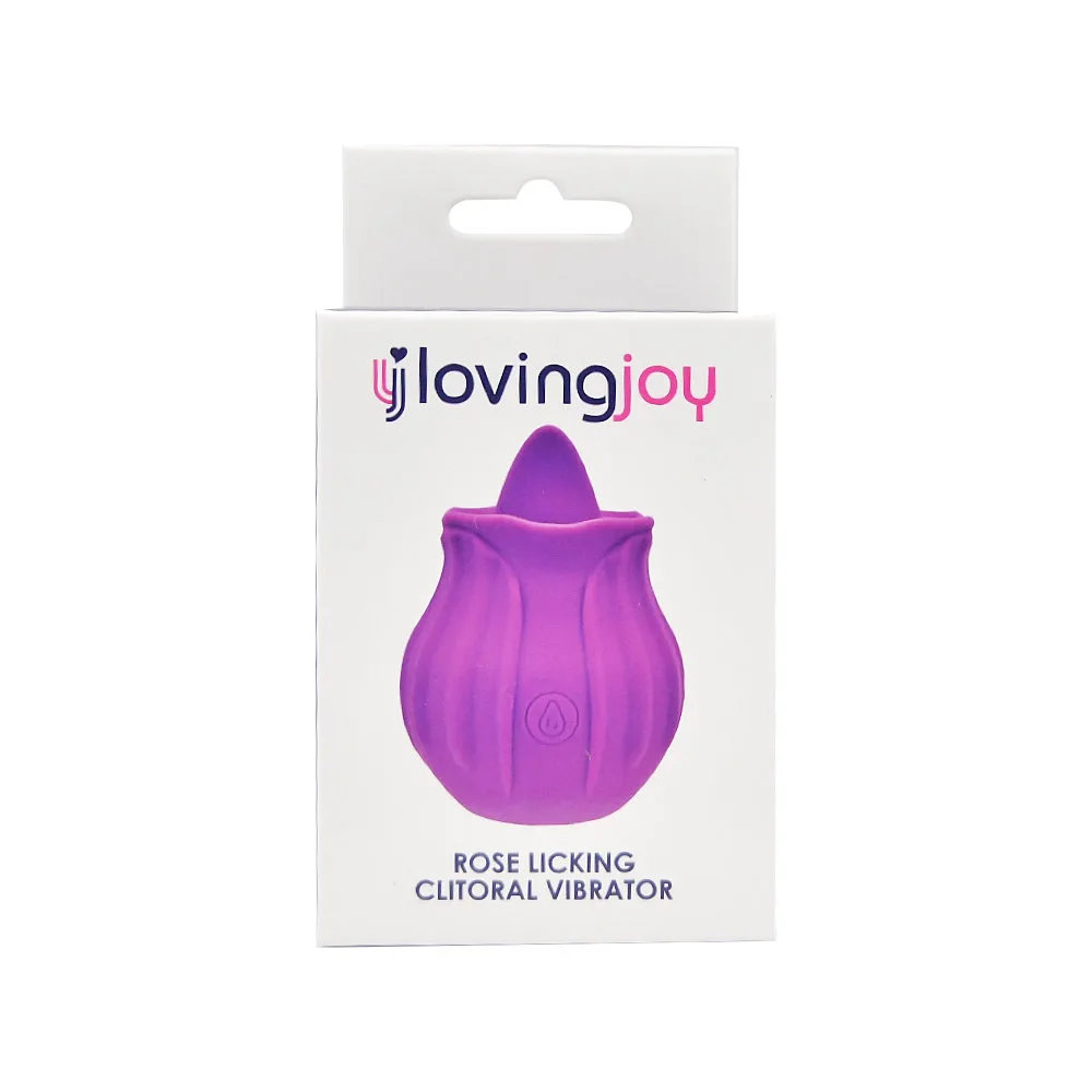 Loving Joy Vibrador Clitoriano Rosa de Lambidela Roxo