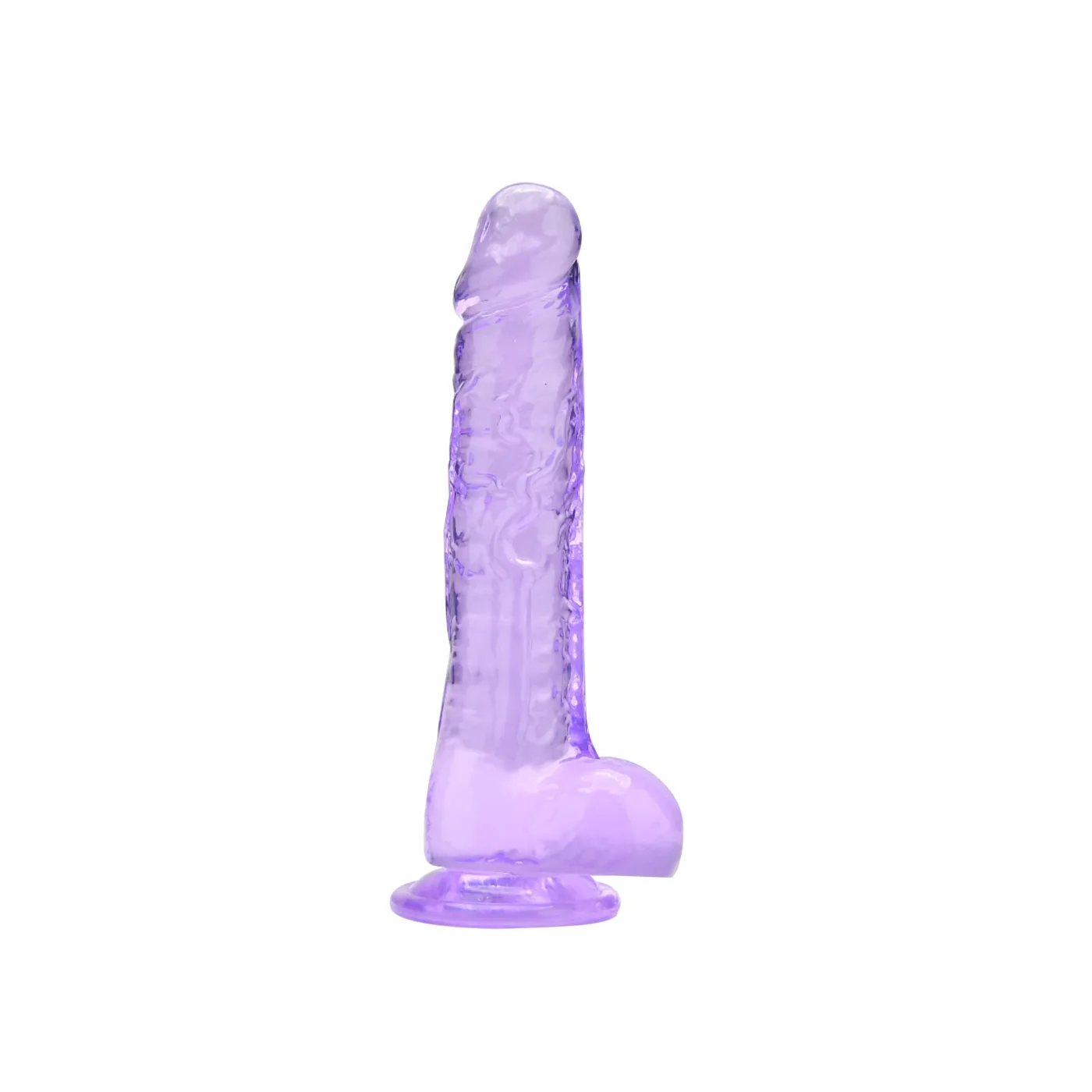 Loving Joy Dildo 8 Polegadas com Testículos Roxo