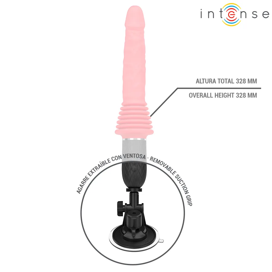 INTENSE - CYNTHIA VIBRADOR DE IMPULSO COM CONTROLE REMOTO E AQUECIMENTO