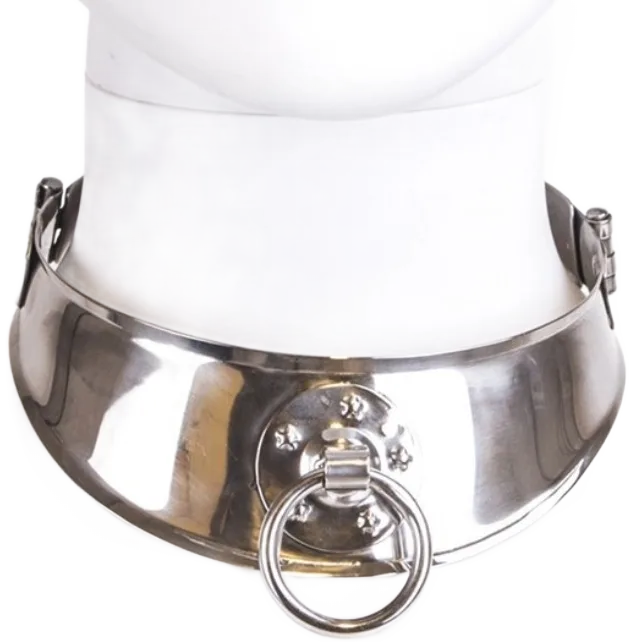 METAL HARD - RESTRAINT COLLAR WITH RING