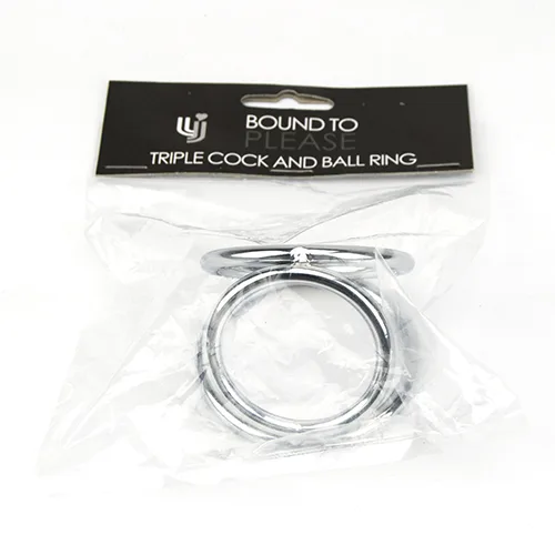 Bound to Please Anel Triplo para Pénis e Testículos