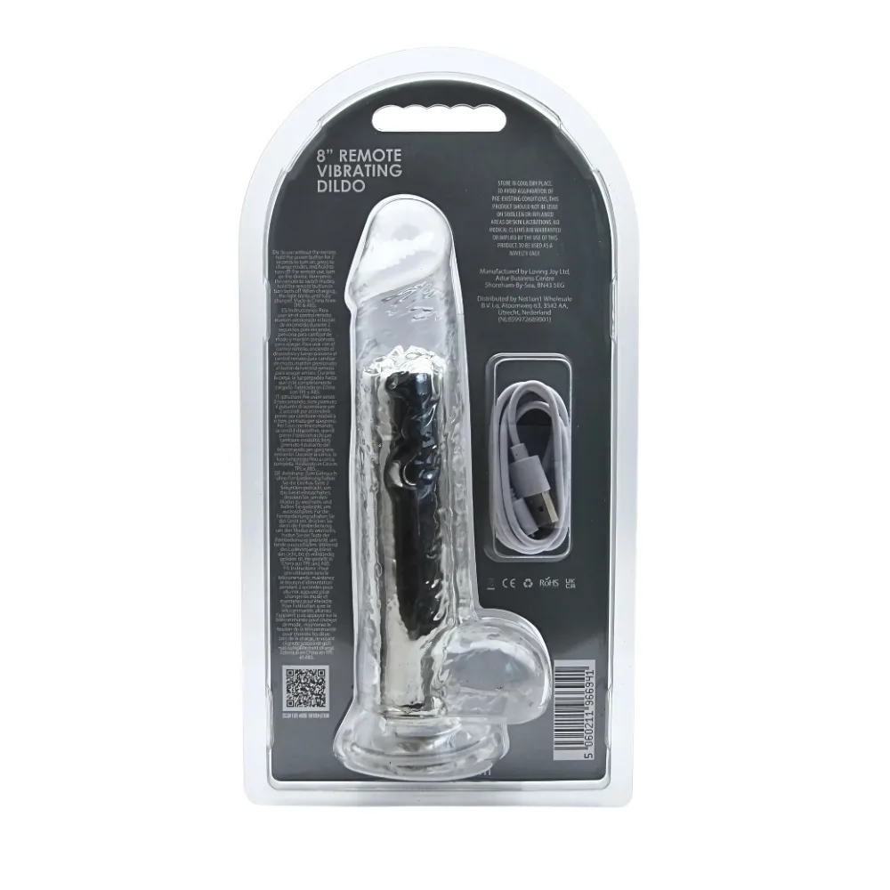 Loving Joy Dildo Vibratório com Controlo Remoto 8 Polegadas