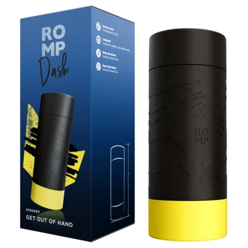 ROMP - DASH MASTURBADOR MASCULINO COM CONTROLE DE SUCÇÃO 20 CM