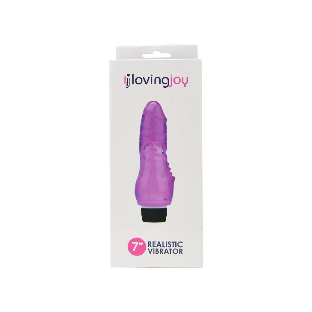Loving Joy Vibrador Realista 7 Polegadas Roxo