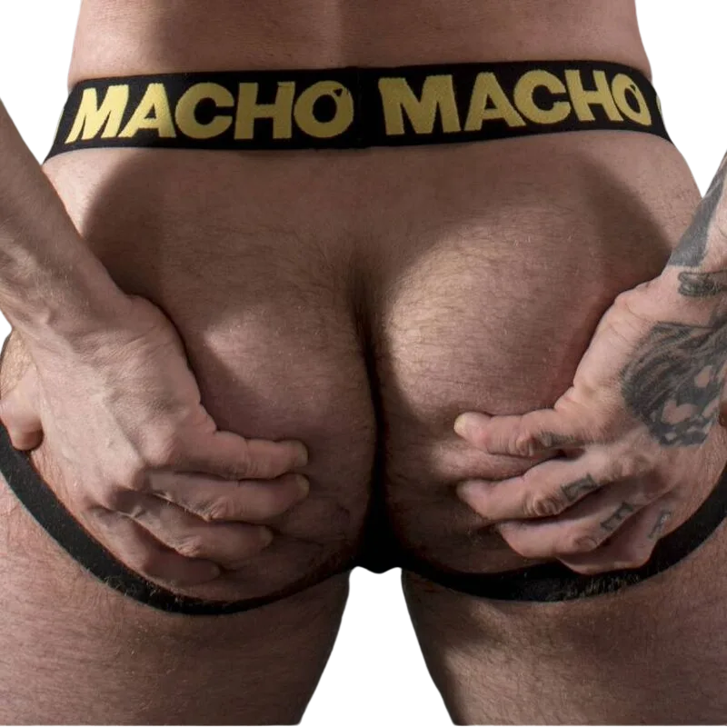MACHO - MX25AC JOCK COURO AMARELO