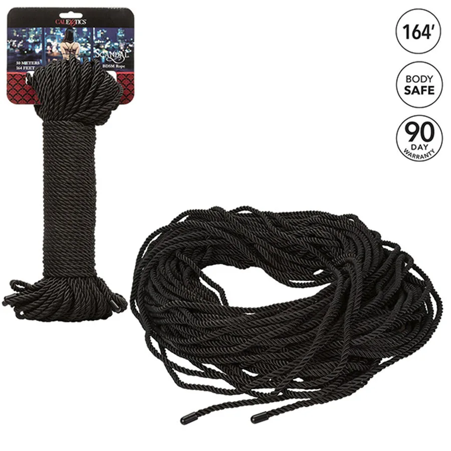 CALEXOTICS - SCANDAL CORDA BDSM PRETA 50 M