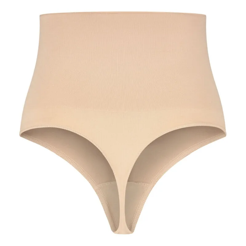 BYE-BRA - THONG STYLE SEAMLESS GIRDLE BEIGE SIZE