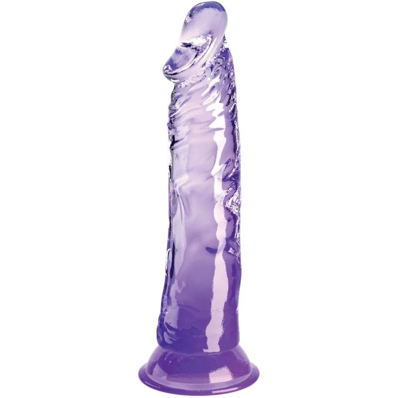 King Cock - Clear Pénis Realístico 19,7 cm Roxo