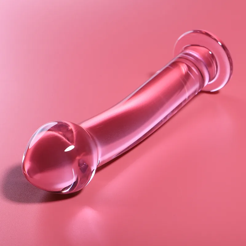 NEBULA SERIES BY IBIZA - MODEL 11 DILDO BOROSILICATE GLASS PINK 16 CM -O- 3 CM