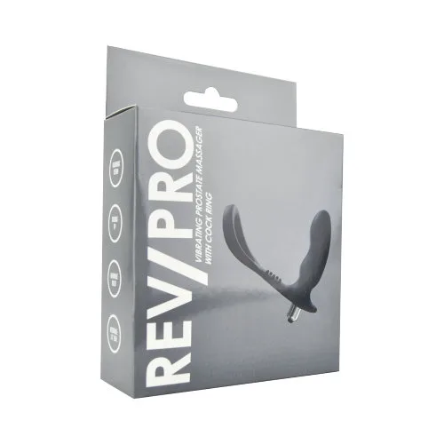 Rev-Pro Massajador de Próstata Vibratório com Anel Peniano